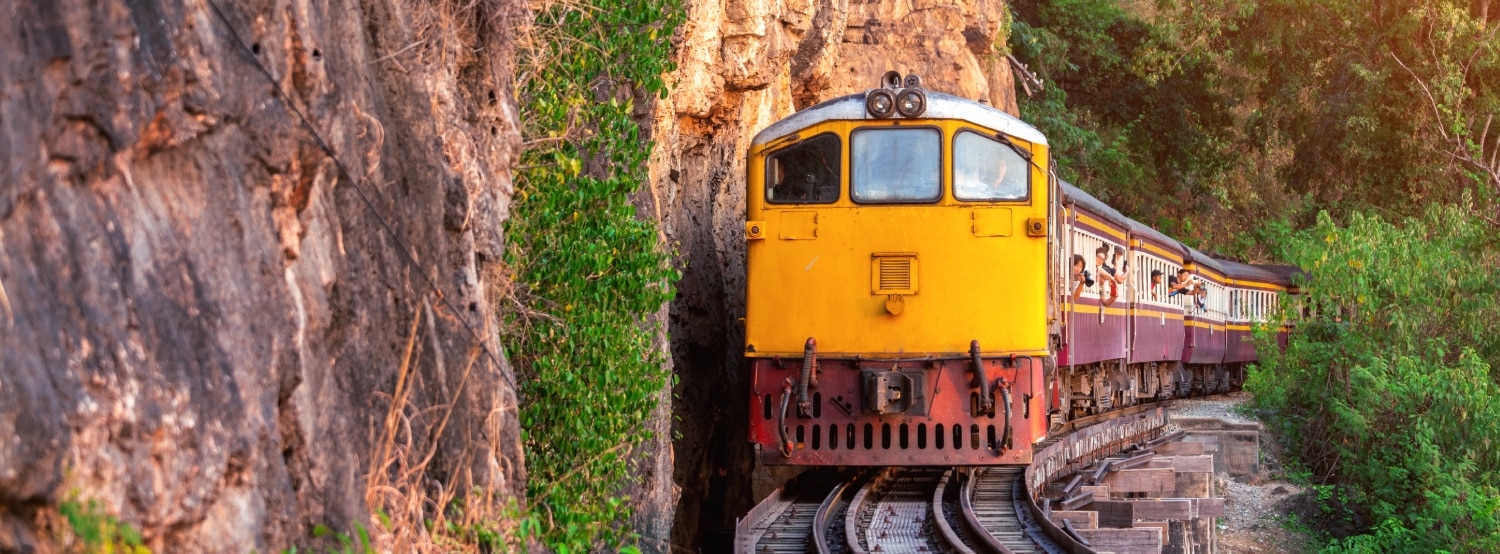 train jaune